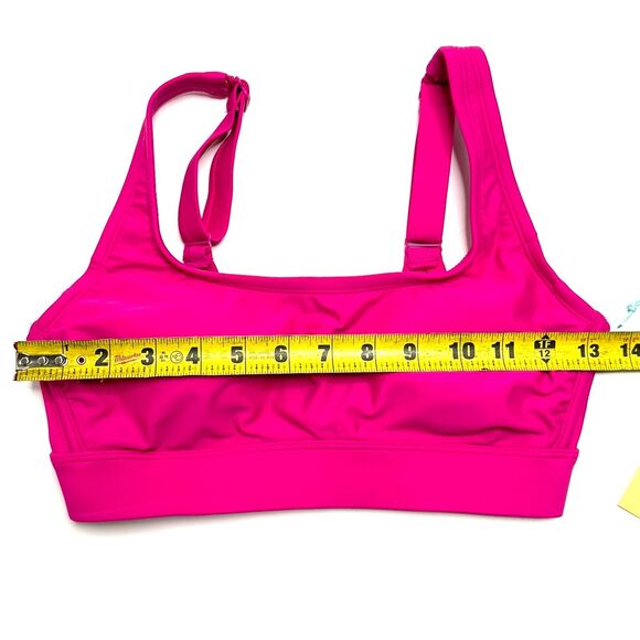 Women's Underwire Square Neck Bikini Top Kona Sol Pink Pool S Small NWT Swimsuit - Picture 5 of 11